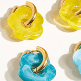 Blue Flower Earrings