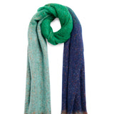 Blue Green Gradient Oversized Scarf