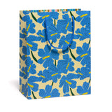 Blue Hibiscus Flowers Gift Bag, Large