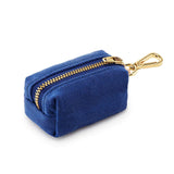 Ocean Blue Waxed Canvas Poop Bag Dispenser