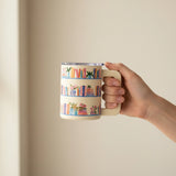 ‘Book Shelfie’ Books & Plants Insulated Mug with Lid, 14oz.