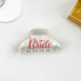 White Bride Claw Hair Clip