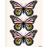 Rainbow Butterfly Art Print (8x10)