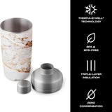 S'well 18oz. Shaker Set with Jigger, Calacatta Gold