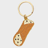 Cannoli Enamel Keychain