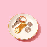 Cannoli Enamel Keychain