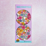 Bright Floral Car Coasters, Set of 2