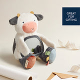 Itzy Bitzy Mirror™ Travel + Tummy Time Toy, Carmen the Cow