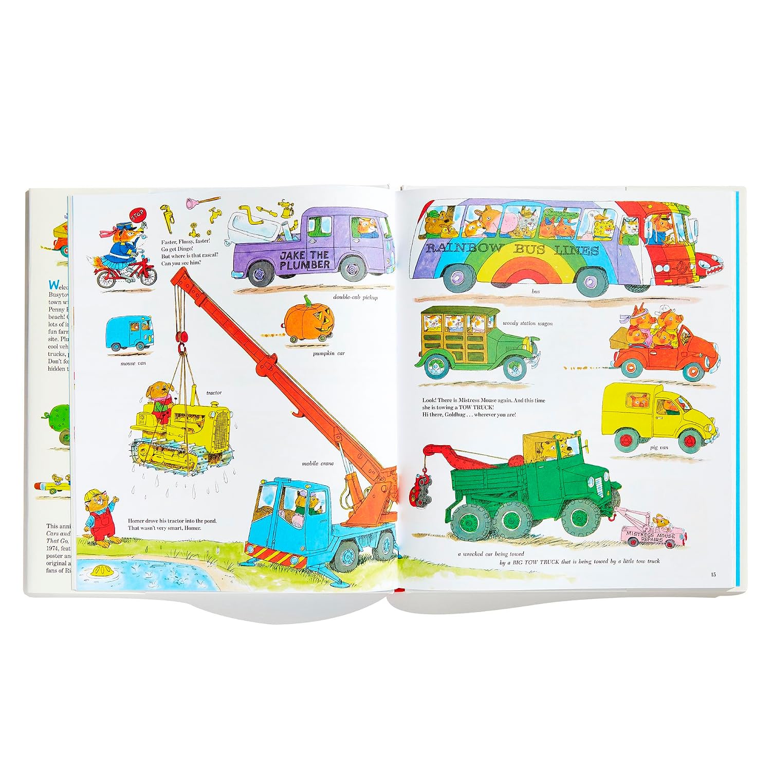 Richard Scarry's Cars and Trucks and Things That Go: 50th Anniversary Edition Children's Book
