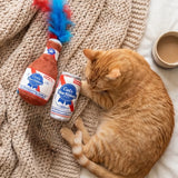 Haute Diggity Dog Cats Blue Ribbon Beer Cat Toys, Set of 2