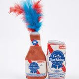 Haute Diggity Dog Cats Blue Ribbon Beer Cat Toys, Set of 2