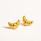 Petite Croissant Stud Earrings
