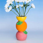 Stacked Citrus Vase