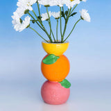 Stacked Citrus Vase