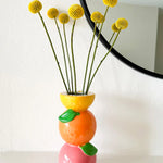 Stacked Citrus Vase
