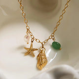 Pearl & Shell Charm Necklace