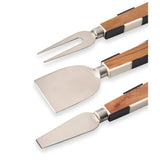 Black & White Checkered Cheese Tools, Set of 3