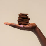 KITSCH Chocolate Recycled Nylon Seamless Elastic Hair Ties, 20pcs.