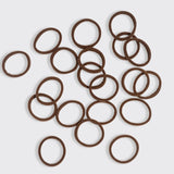 KITSCH Chocolate Recycled Nylon Seamless Elastic Hair Ties, 20pcs.