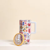 Ciao Bella Coastal Print Flip Straw Tumbler, 20oz.