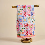 Ciao Bella Coastal Print Waffle Tea Towel