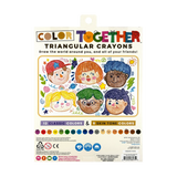 OOLY Color Together Triangular Crayons (Easy Grip), Set of 18