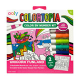 Colortopia Paint Marker By Number Kit, Unicorn Funland