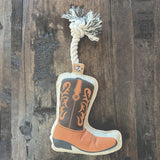 Cowboy Boot Rope Dog Toy