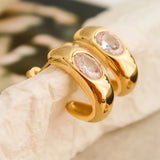 CZ Hoop Earrings