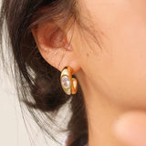 CZ Hoop Earrings