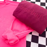 Homebody Embroidered Crewneck Monochromatic Sweatshirt
