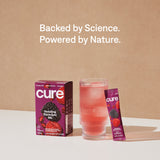 Cure Hydrating Electrolyte Drink Mix, Berry Pomegranate 8ct