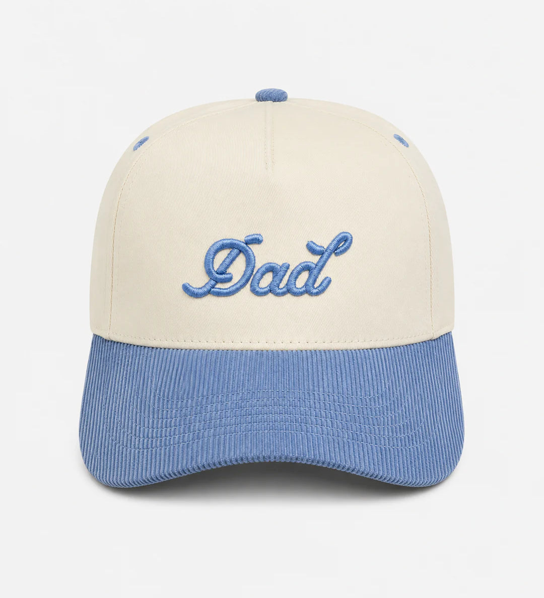 'Dad' Two-Tone Corduroy Brim Snapback Hat