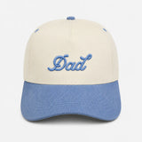'Dad' Two-Tone Corduroy Brim Snapback Hat