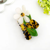 Tortoise Shell Daisy Claw Hair Clip