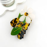 Tortoise Shell Daisy Claw Hair Clip