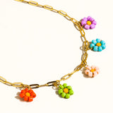Beaded Daisy Chain Necklace