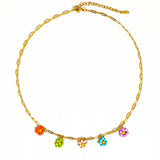 Beaded Daisy Chain Necklace