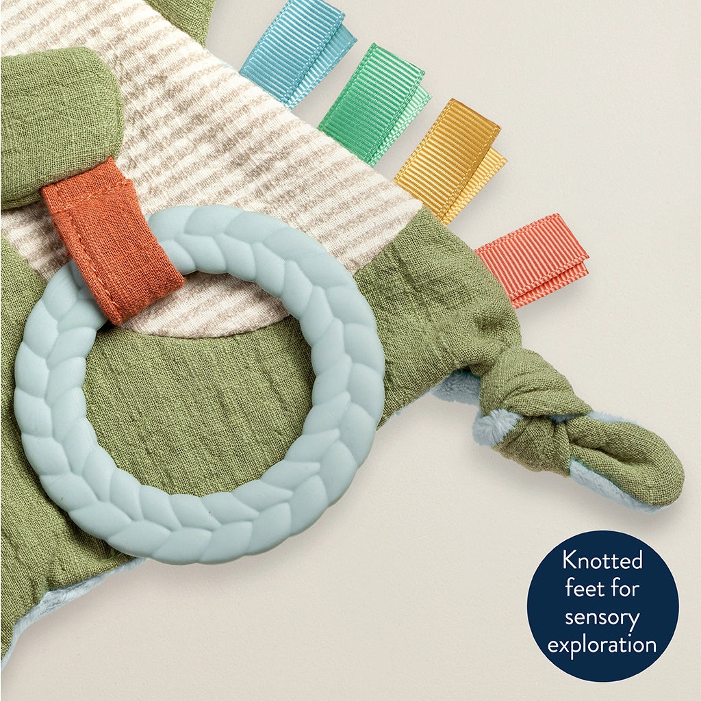 Itzy Ritzy Dinosaur Bitzy Crinkle™ Sensory Crinkle Toy With Teether