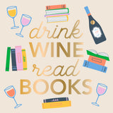 Drink Wine Read Books Cocktail Napkins, 20ct.
