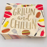 Grillin and Chillin Foil Cocktail Napkins