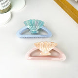 Pink Seashell Claw Hair Clip