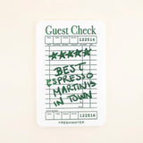 Best Espresso Martinis In Town Guest Check Acrylic Coaster