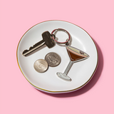Espresso Martini Enamel Keychain