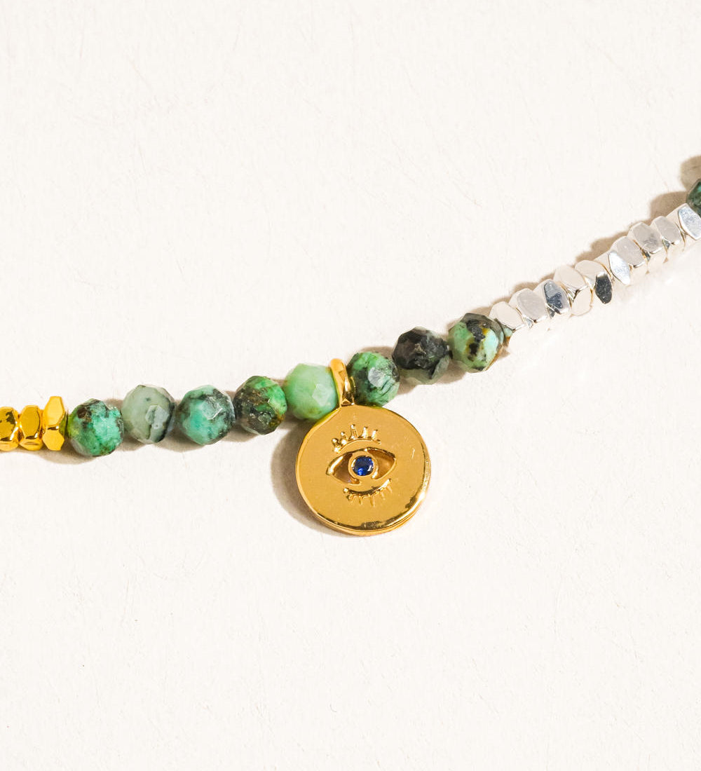 Evil Eye Beaded Necklace