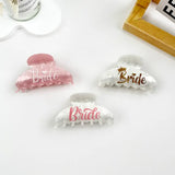 White Bride Claw Hair Clip