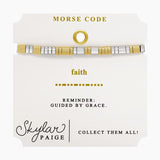 Faith, Skylar Paige Morse Code Bracelet