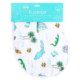 Florida Icons 2-in-1 Burp Cloth + Bib