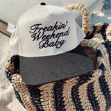 Freakin' Weekend Baby Vintage Trucker Hat