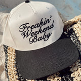 Freakin' Weekend Baby Vintage Trucker Hat